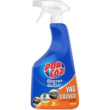 Porçöz Ekstra Güçlü Yağ Çözücü Sprey 750 ml Kokusuz Tek Parça Temizlik Ürünü