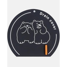 Silikon Sızdırmaz Gider Tapa, Banyo Mutfak Balkon, Siyah Renk