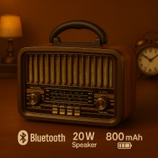 Technozi Retro Tarz Bluetooth Hoparlör – Rose SP-429