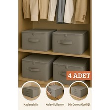 4'lü Kulplu Baza Altı ve Dolap Içi Destekli Hurçler 35X42X23 cm