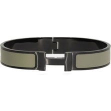 Celikchi Erkek Siyah ve Çağla Yeşili Renk Çelik Bilezik