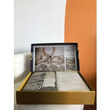 Bella Home Nevresim Takımı Çift Kişilik %100 Pamuk Kutulu Favori Kahve