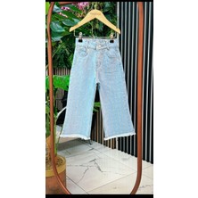 Leona Luxe Taşlı Kot Pantolon Kız Çocuk