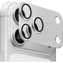 iPhone 17 Pro Max Zore Cl-20 Kamera Lens Koruyucu - Gümüş