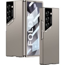 Zore Galaxy Z Fold 6 Kılıf Ultra Ince Kamera Korumalı Sert Rubber Msra 3. Seri Procase Kapak-Titanyum-Gri