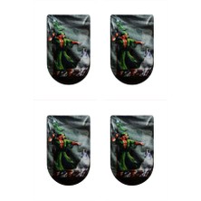 Aresoutdoors Şarjöraltı Sticker Bayrak Etiketi 4 Adet Kürşad Kurt Desenli