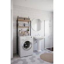 Grandmix Banyo ve Çamaşır Makinesi Üstü Düzenleyici Raf Çok Amaçlı Depolama Ünitesi