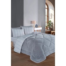 Bella Home Relax Soft Çift Taraflı Pamuklu Uyku Seti 4 Parça Çift Kişilik Yorgan Takımı
