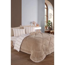 Bella Home Relax Soft Çift Taraflı Pamuklu Uyku Seti 4 Parça Çift Kişilik Yorgan Takımı