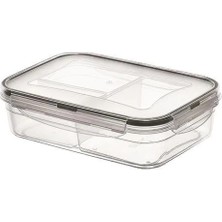 Datatek 3 Bölmeli Kilitli Kapaklı 1 Litre Erzak Saklama Kabı LC-510