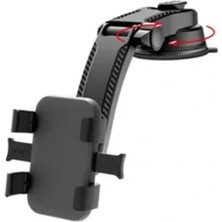 Datatek 360 Derece Dönebilen Vakumlu Araç Telefon Tutucu