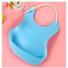 Datatek Çocuk Bebek Mama Önlüğü Dökülme Engelleyici Bükülebilir Mavi