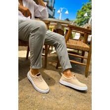 AyrStore CH173 - Kbt Velluto Erkek Ayakkabı Bej