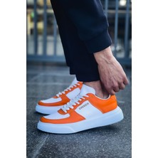 AyrStore CH087 - Fbt Kenton Erkek Ayakkabı Beyaz/turuncu