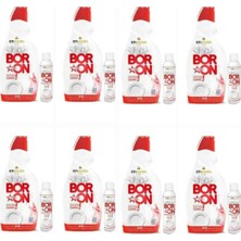 Boron Doğal Mineralli Sıvı Bulaşık Deterjanı 8 Adet 328 Yıkama+ 8 Adet Parlatıcı