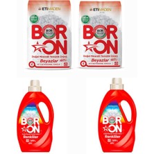 Boron Doğal Çamaşır Deterjanı Renkliler ve Beyazlar Için 104 Yıkama Toz ve Sıvı Form