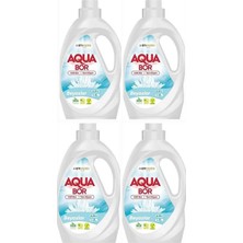 Aquabor Sıvı Çamaşır Deterjanı Beyazlar Için 4 Adet 132 Yıkama Doğal Mineralli