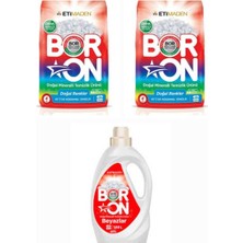 Boron Doğal Çamaşır Deterjanı Renkliler ve Beyazlar Için Toz ve Sıvı Form 102 Yıkama