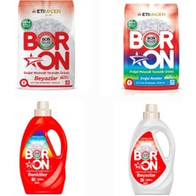 Boron Doğal Mineralli Çamaşır Deterjanı Toz ve Sıvı Form Renkli ve Beyazlar Için 104 Yıkama