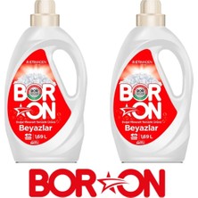 Boron Doğal Mineralli Sıvı Çamaşır Deterjanı Beyazlar Için 2 Adet 52 Yıkama