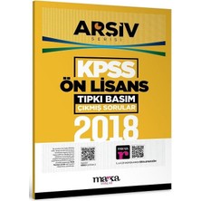 Marka Kpss Ön Lisans 2018 Sınavı Çıkmış Sorular Tıpkı Basım Çözümlü Arşiv Serisi Marka Yayınları
