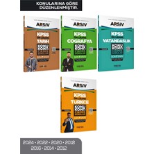 Marka 2026 Kpss Ön Lisans Tarih + Coğrafya + Vatandaşlık + Türkçe Çıkmış Sorular Son 7 Yıl Konularına Göre 4 Lü Set Arşiv Serisi Marka Yayınları