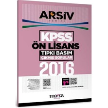 Marka Kpss Ön Lisans 2016 Sınavı Çıkmış Sorular Tıpkı Basım Çözümlü Arşiv Serisi Marka Yayınları