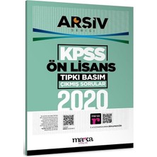 Marka Kpss Ön Lisans 2020 Sınavı Çıkmış Sorular Tıpkı Basım Çözümlü Arşiv Serisi Marka Yayınları