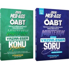Yönerge 2026 Öabt Meb-Ags Türkçe-Türk Dili Edebiyatı Muhtevam Yazar Eser Konu Anlatımı + Soru Bankası 2 Li Set Yönerge Yayınları