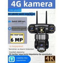 Dobest Akıllı Güvenlik Kamerası SC28(4G), H.265 Sıkıştırma, Iki Yönlü Ses, Sesli Uyarılar, Tf Kart Depolama ve Bulut Depolama ile Uyumlu, IP66 Su Geçirmezlik Derecesi, Gece Görüşü,