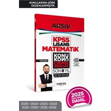 Marka 2026 Kpss Lisans Matematik Çıkmış Sorular Son 8 Yıl Konularına Göre Çözümlü Arşiv Serisi Marka Yayınları