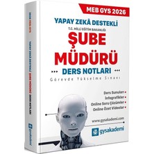 Data Yayınları Gys Akademi 2026 Gys Meb Milli Eğitim Bakanlığı Şube Müdürü Ders Notları Görevde Yükselme Gys Akademi