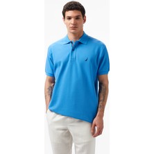 Nautica Erkek Mavi Classic Fit Kısa Kollu Polo Yaka T-Shirt K35000T.4CM