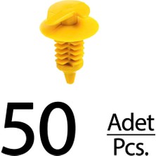 Alpha Auto Part Lada Fiat Volkswagen Mercedes Porsche Için Kapı Döşeme Klips - 50 Adet