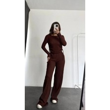 Biçomi Bubble Alt Üst Takım Kahve PT510446