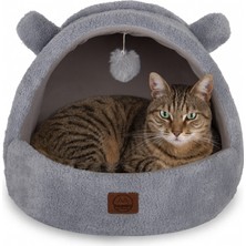 Tom, Çıkarılabilir Minderli, Ultra Yumuşak, Konforlu, Üstü Kapalı Tasarım Kedi Yatağı