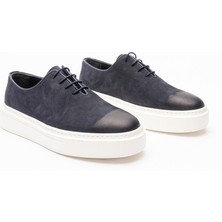 1052 Erkek Laci Nubuk Deri Kalın Tabanlı Günlük Ayakkabı