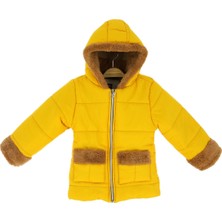 Crassi Kız Çocuk Mont Kapüşonlu Kürklü