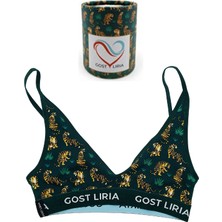 GOST LİRİA - Tiger Desenli Kadın Bralet