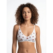 GOST LİRİA Chickeen Desenli Kadın Bralet