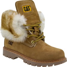 Caterpillar Utah Fur Kadın Sarı Nubuk Bot
