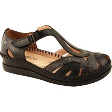 Forelli 22521-G Siyah Kadın Hakiki Deri Günlük Ayakkabı