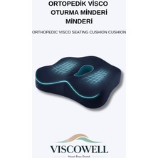 Viscowell Ortopedik Visco Oturma Minderi Oturma Simidi Minderi Kuyruk Sokumu Koltuk Yastığı