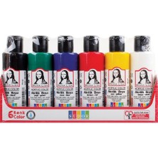 Südor Monalisa Akrilik Boya 6x70 Ml Şışe Ana Renkler / SD1006