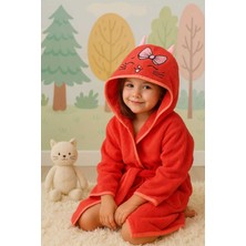 HOUME Kapşonlu Kız-Erkek Çocuk Bornozu Pamuklu