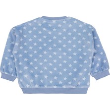 Civil Baby Fok Balığı Nakışlı 6-18 Ay Sweatshirt - Mavi 6-9 Ay