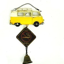 Costurera Dekoratif Metal Kapı Rüzgar Çanı Minibüs Lütfen Sessiz Olunuz