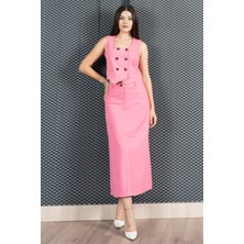 MissVina Yelek Etek Gabardin Kot Takım 1242