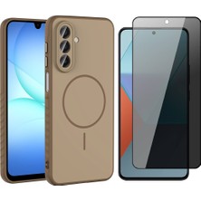 Vendas Samsung Galaxy A17 Kılıf M-safe Şarj Özellikli Zore Tea Kapak + Hayalet Ekran Koruyucu