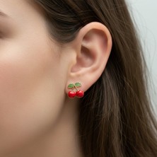 Mare Accessories Xuping Sallantılı Kiraz Küpe 18X44